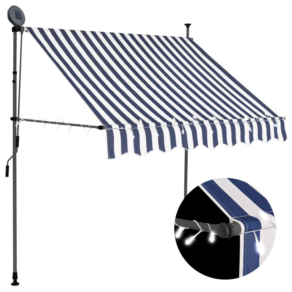 Manual Retractable Awning with LED 78.7