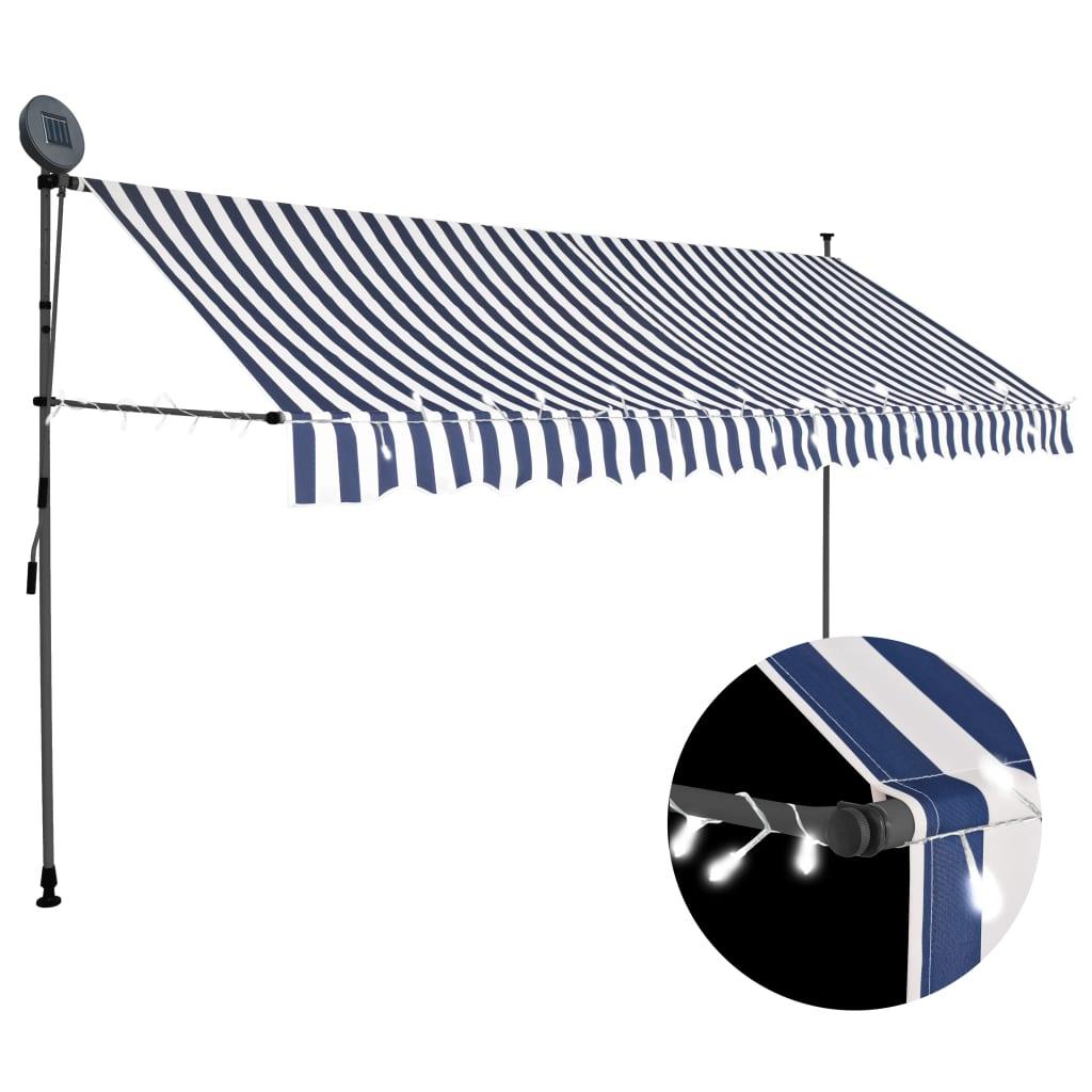 Manual Retractable Awning with LED 157.5