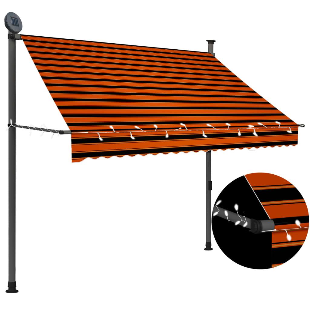 Manual Retractable Awning with LED 78.7