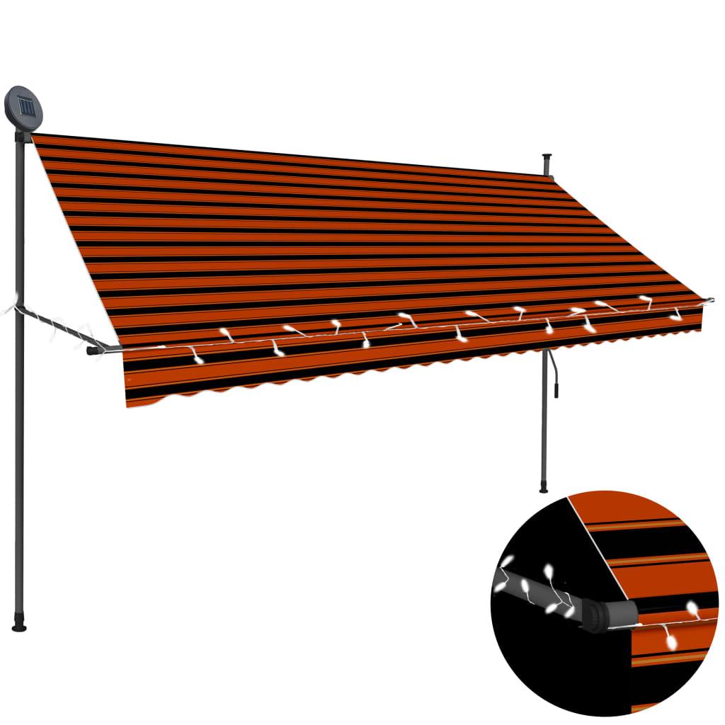 Manual Retractable Awning with LED 118.1