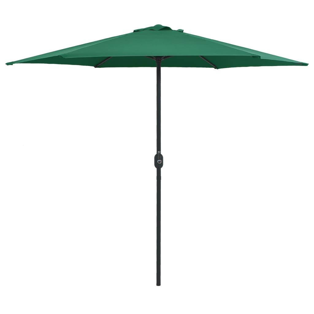 Outdoor Parasol with Aluminum Pole 106.3"x96.9" Green - vidaXL - 47344 - Set Shop and Smile