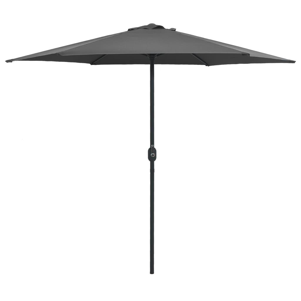 Outdoor Parasol with Aluminum Pole 106.3"x96.9" Anthracite - vidaXL - 47346 - Set Shop and Smile