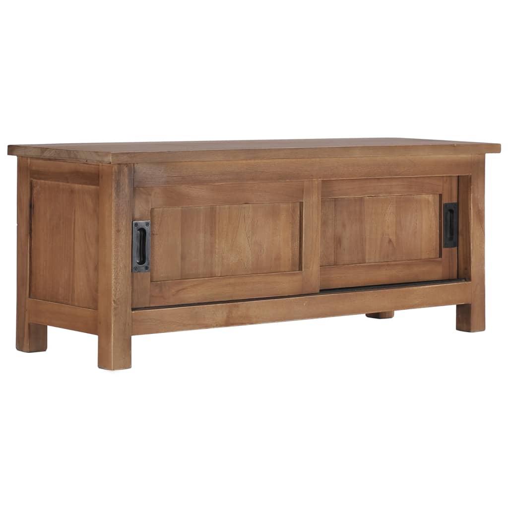 TV Cabinet 35.4"x11.8"x13.8" Solid Teak Wood - vidaXL - 286275 - Set Shop and Smile