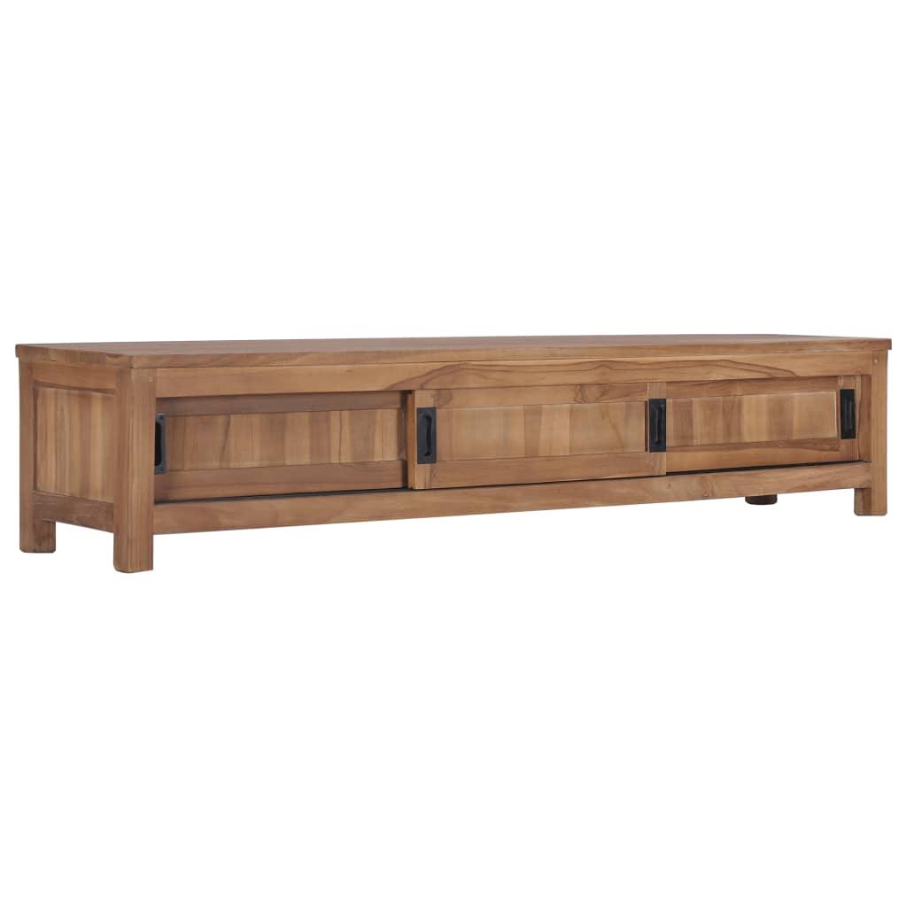 TV Cabinet 59.1"x11.8"x11.8" Solid Teak Wood - vidaXL - 286276 - Set Shop and Smile