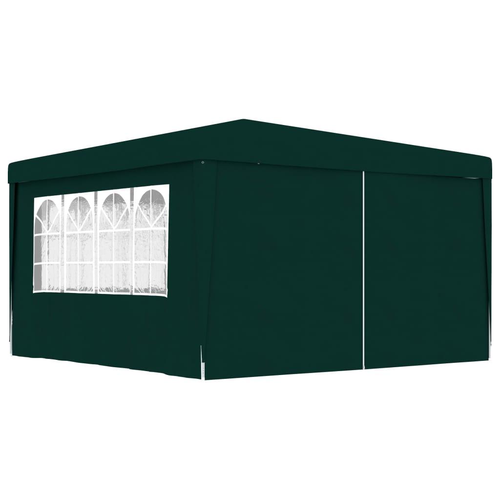 Professional Party Tent with Side Walls 13.1'x13.1' Green 0.3 oz/ft² - vidaXL - 48536 - Set Shop and Smile