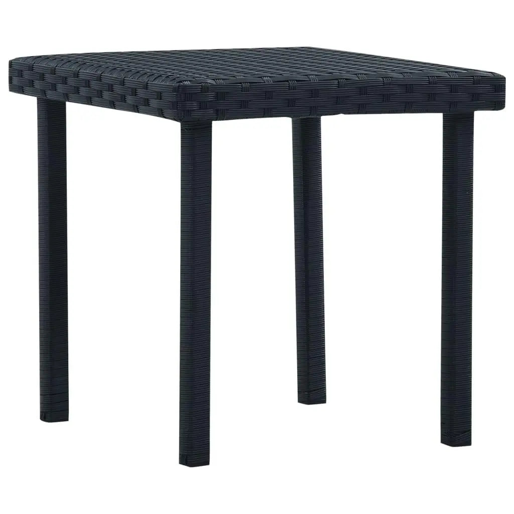 Patio Tea Table Black 15.7