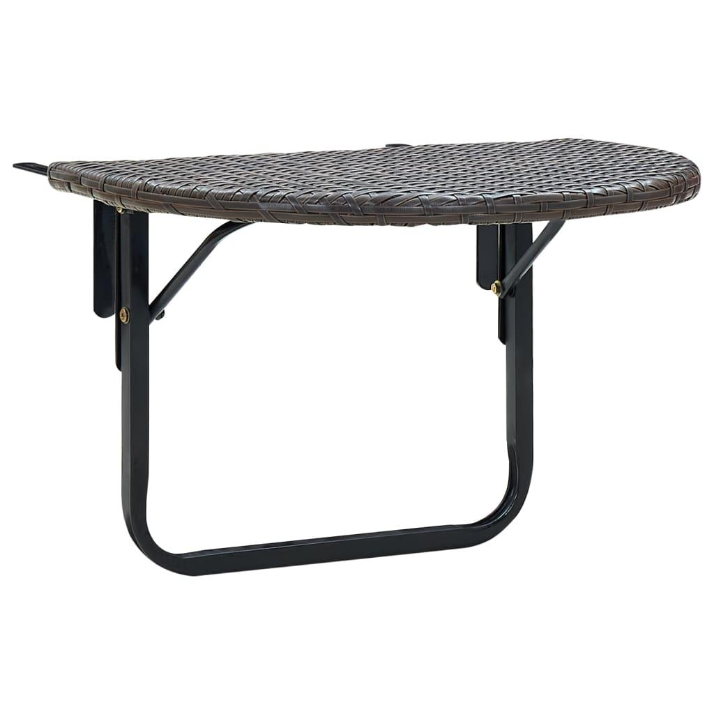 Balcony Table Brown 23.6
