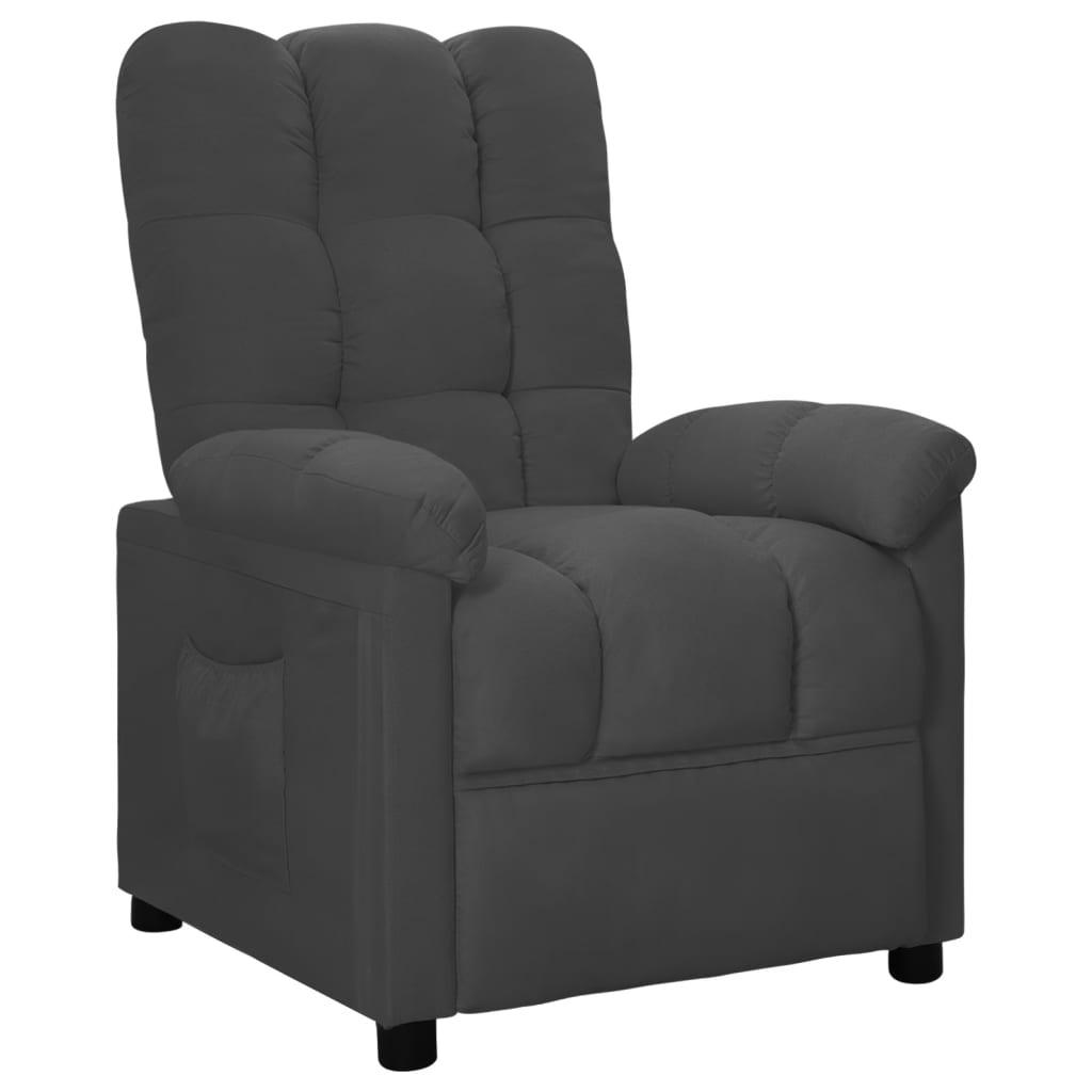 Recliner Dark Gray Fabric