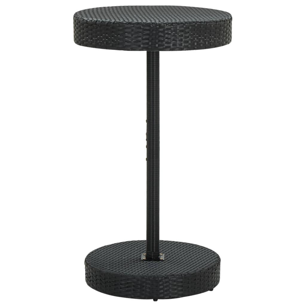 Patio Table Black 23.8