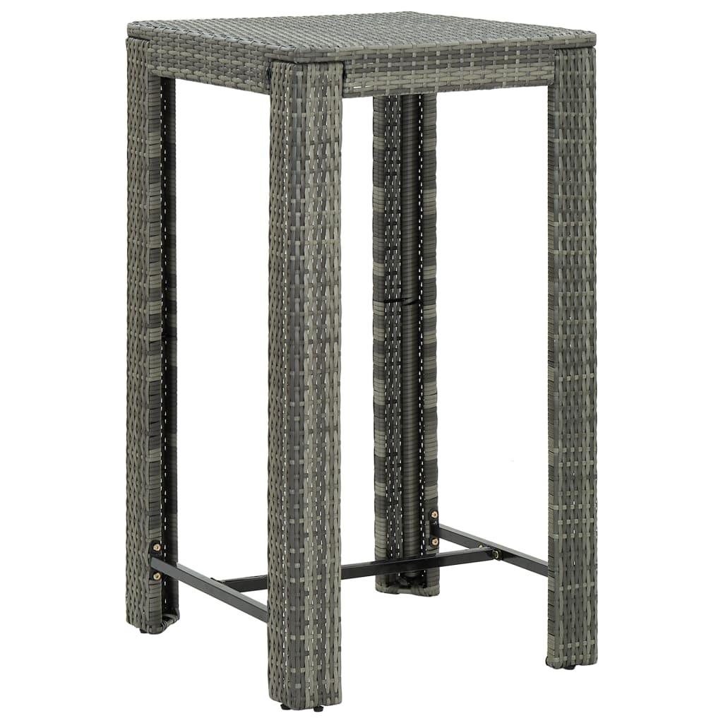 Patio Bar Table Gray 23.8