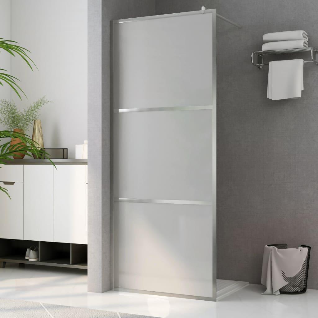 Walk-in Shower Wall with Whole Frosted ESG Glass 39.4