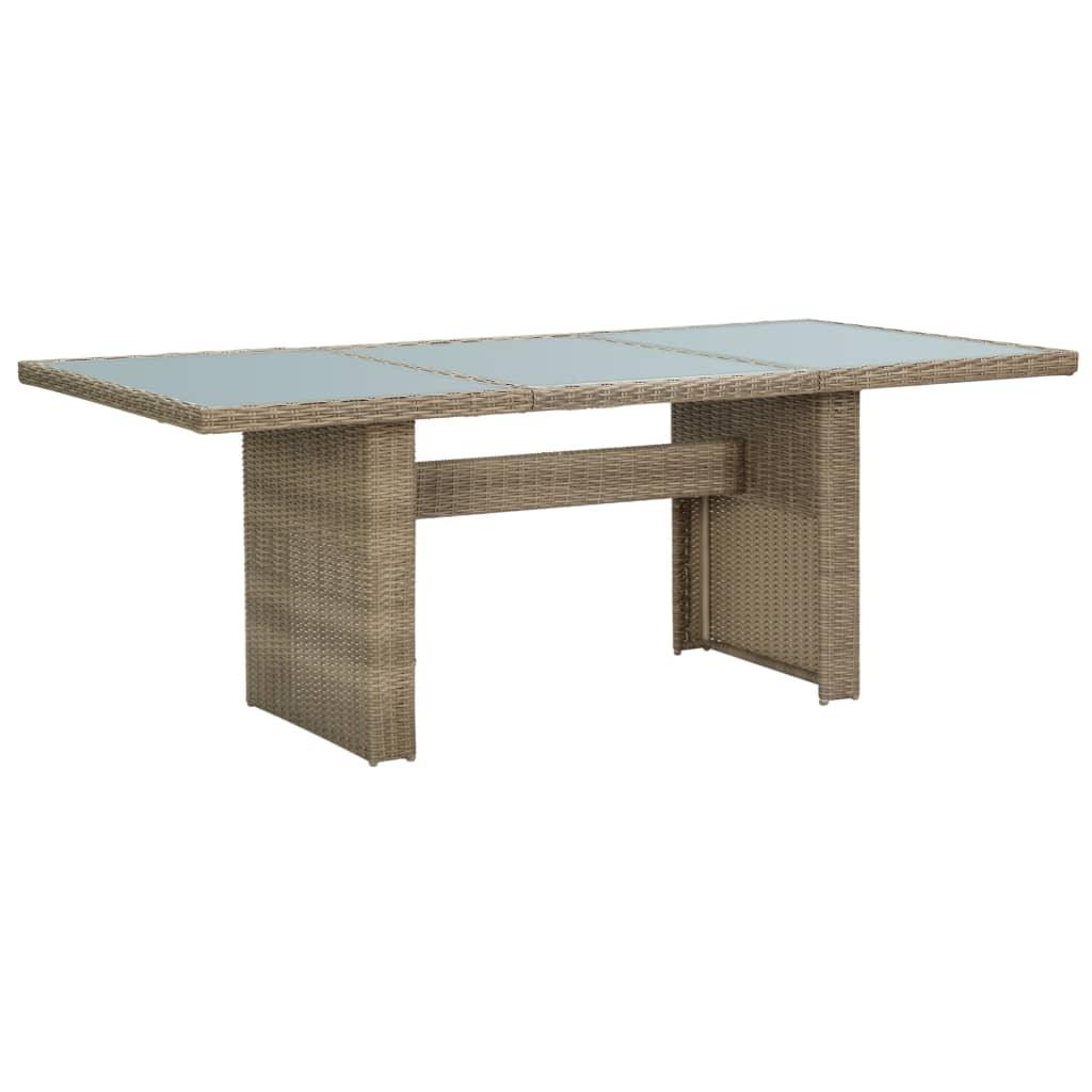 Patio Dining Table Brown 78.7