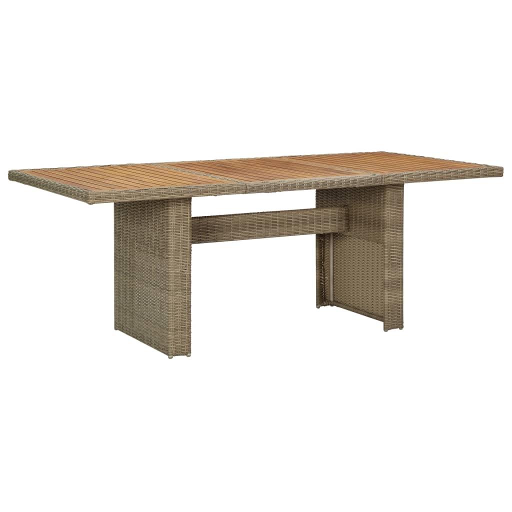 Patio Dining Table Brown 78.7