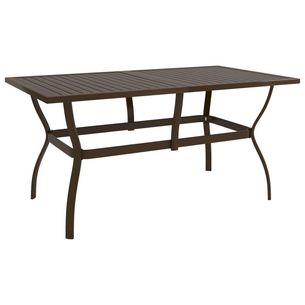 Patio Table Brown 55.1