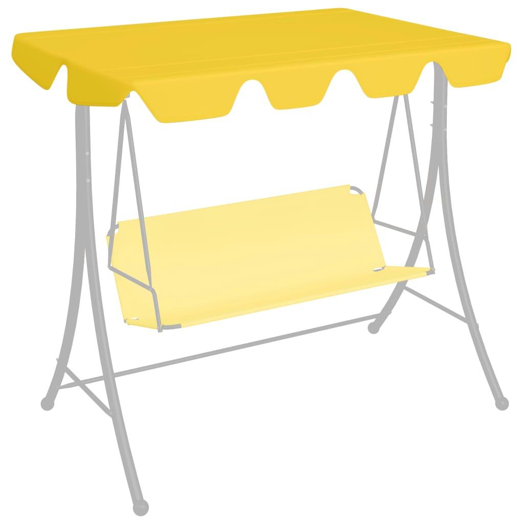 Replacement Canopy for Garden Swing Yellow 74