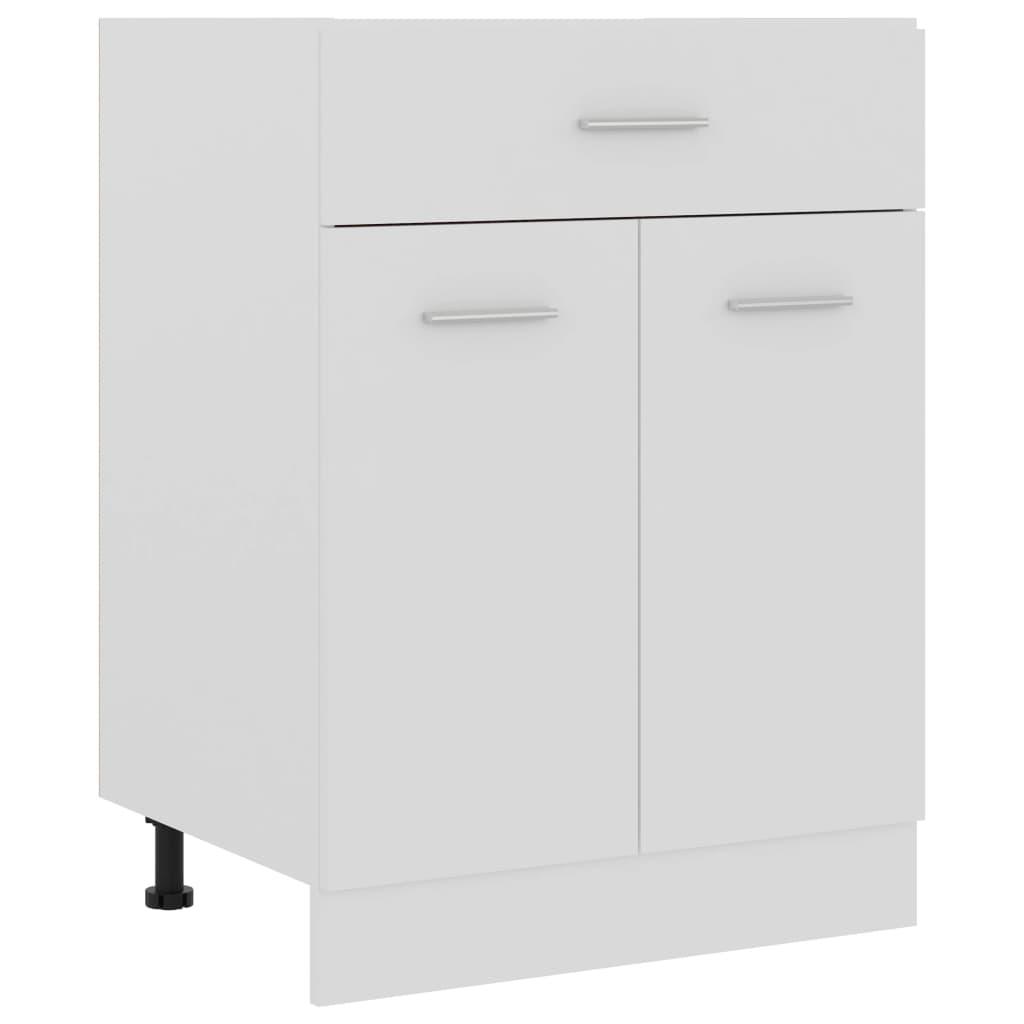 Drawer Bottom Cabinet White 23.6