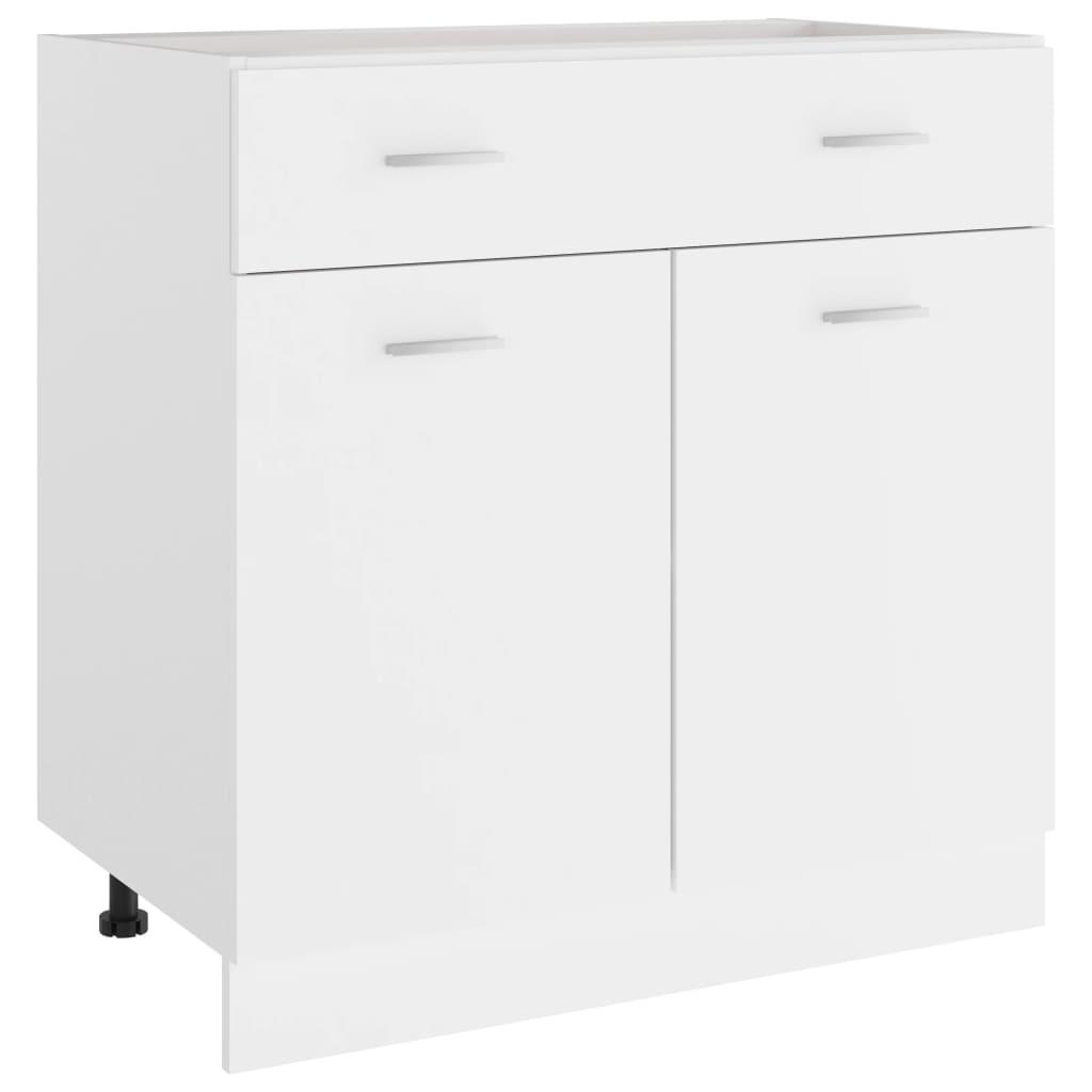 Drawer Bottom Cabinet White 31.5
