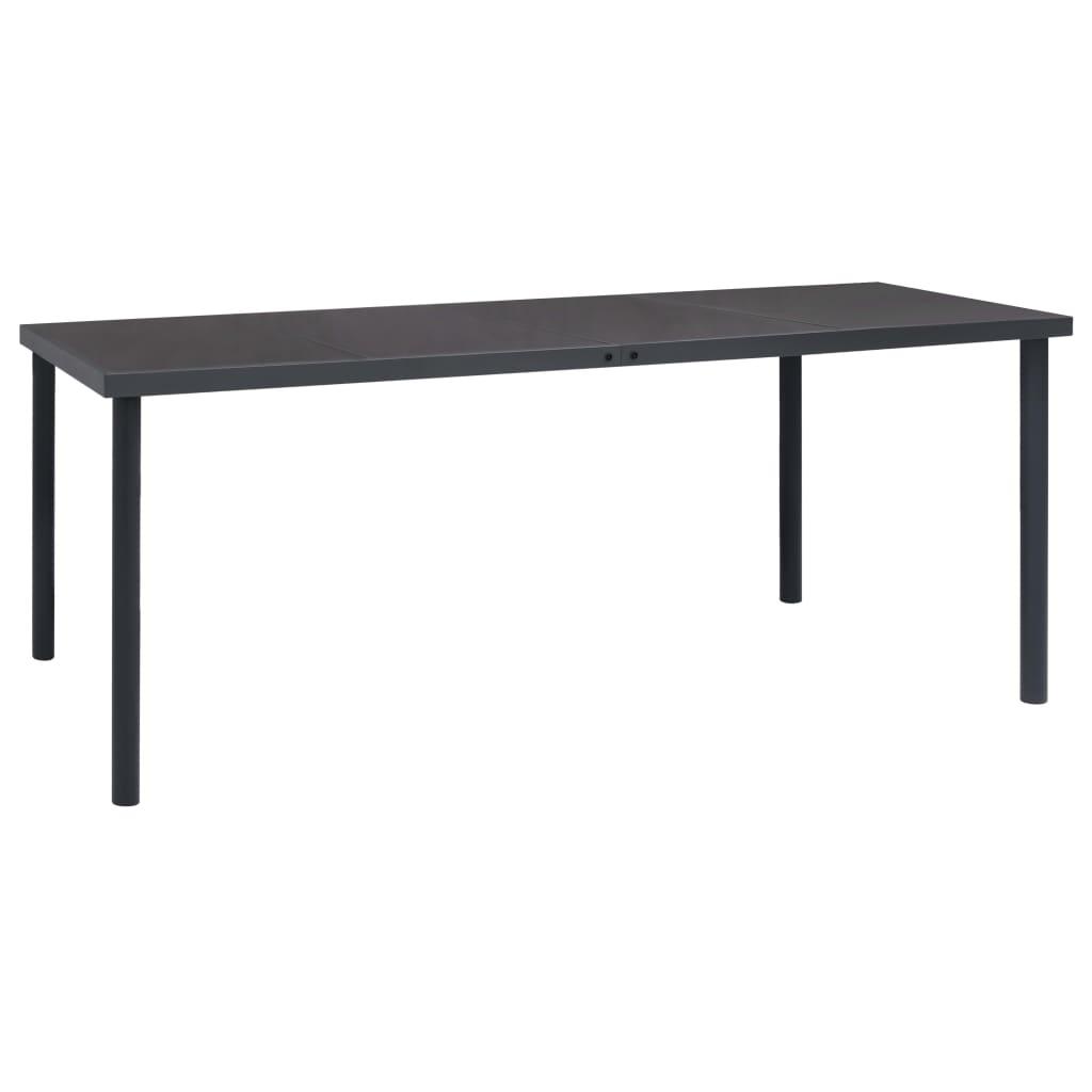 Patio Dining Table Anthracite 74.8