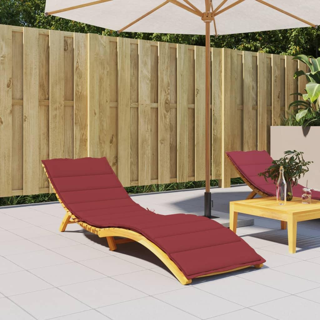 Sun Lounger Cushion Wine Red 78.7