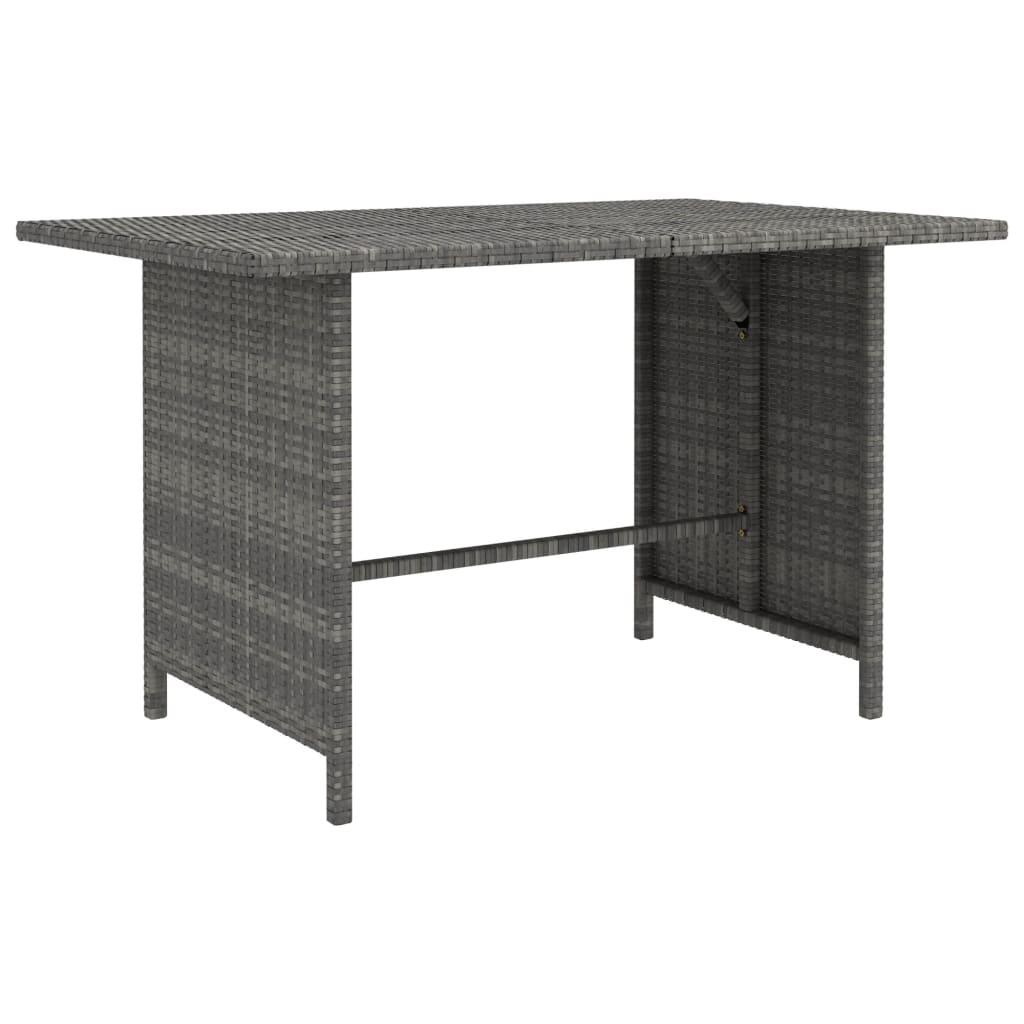 Patio Dining Table Gray 43.3