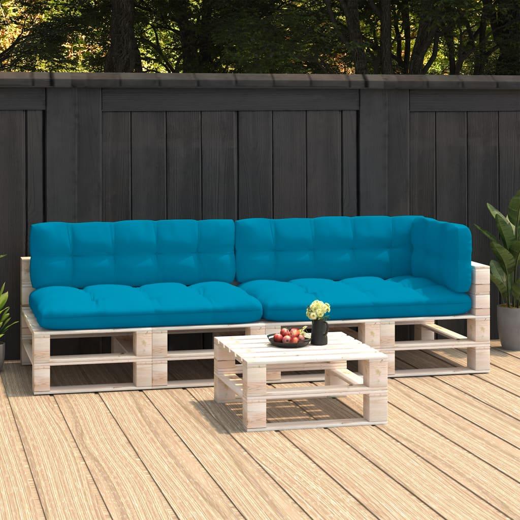 Pallet Sofa Cushions 5 pcs Blue