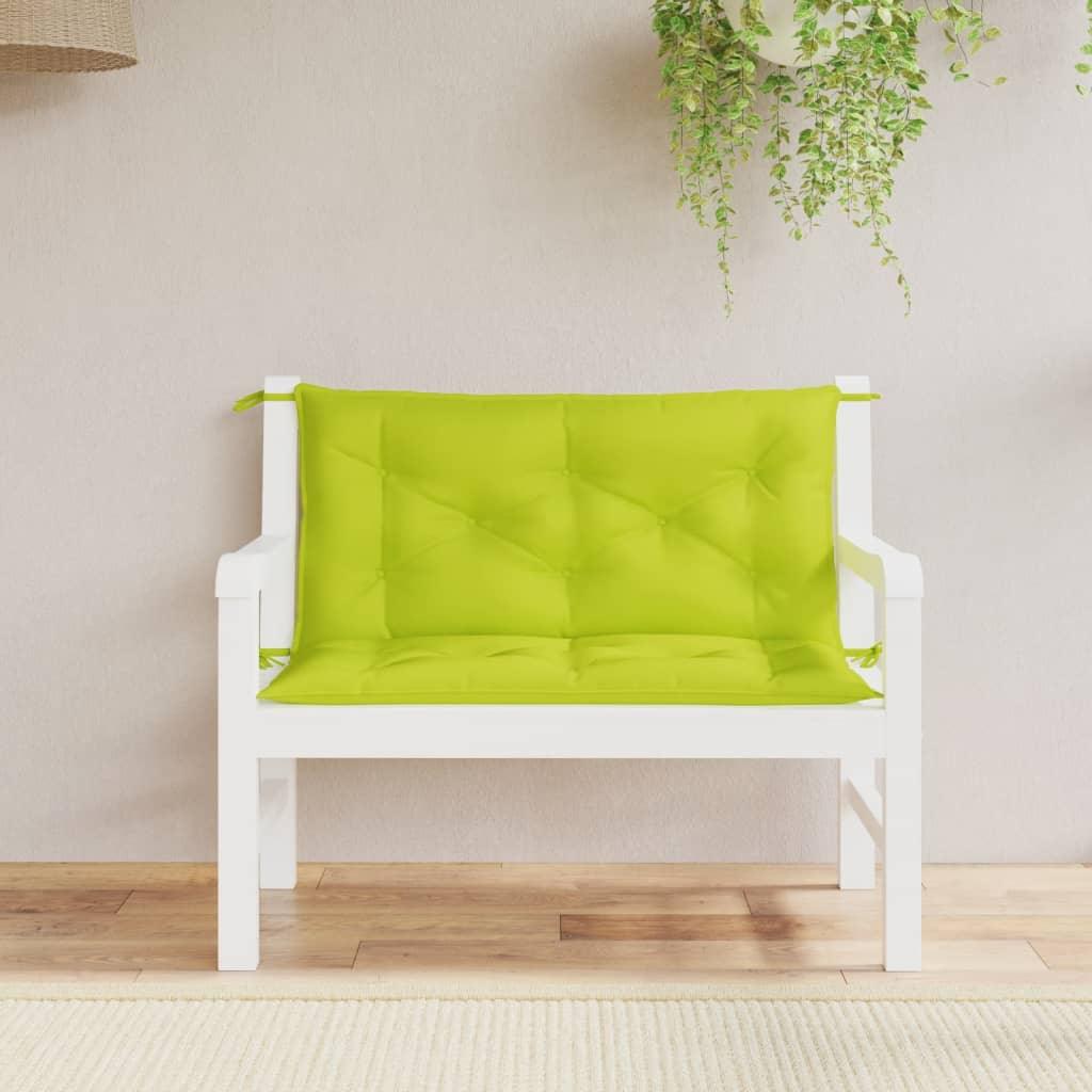 Garden Bench Cushions 2pcs Bright Green 39.4