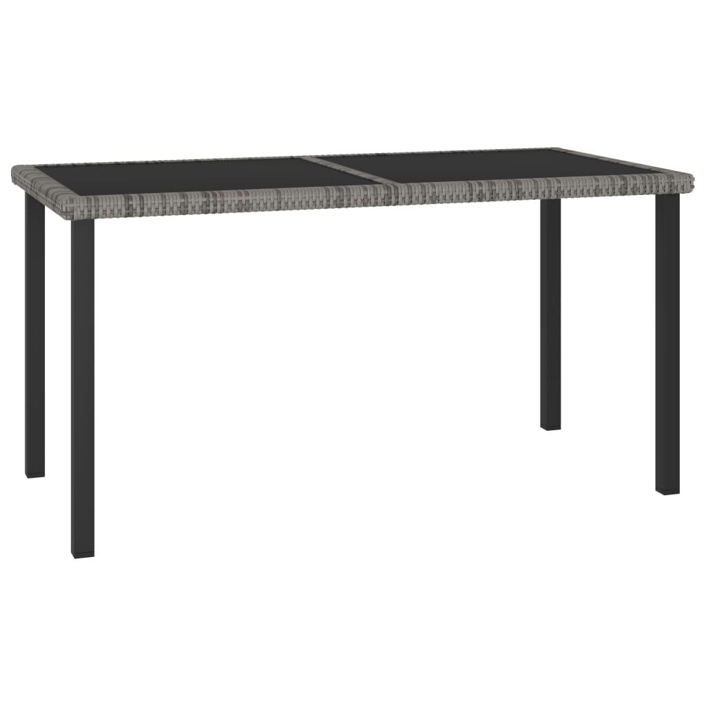 Patio Dining Table Gray 55.1
