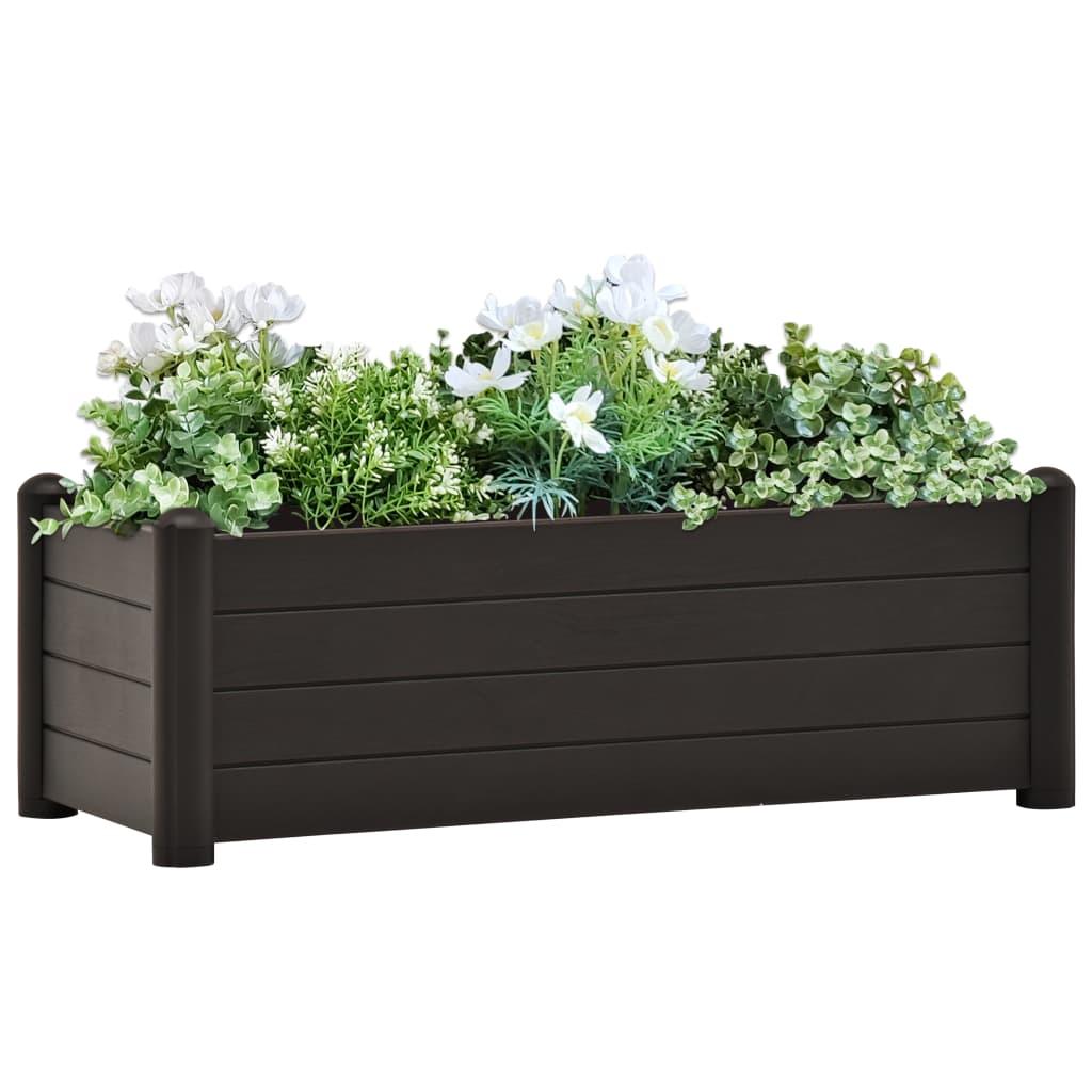 Garden Raised Bed PP Anthracite 39.4