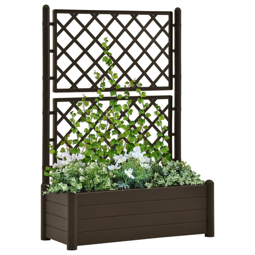 Garden Planter with Trellis 39.4