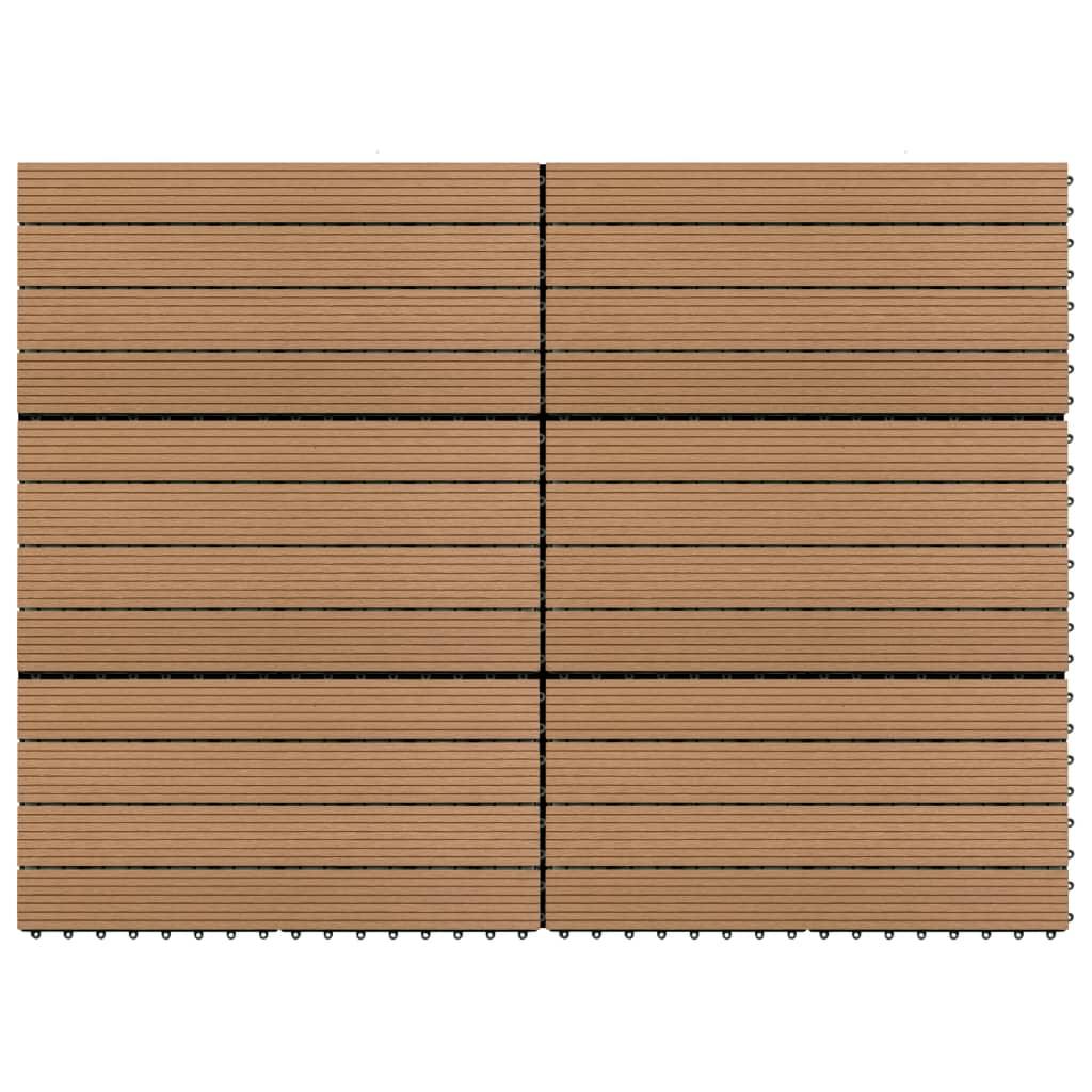 Decking Tiles 6 pcs WPC 23.6