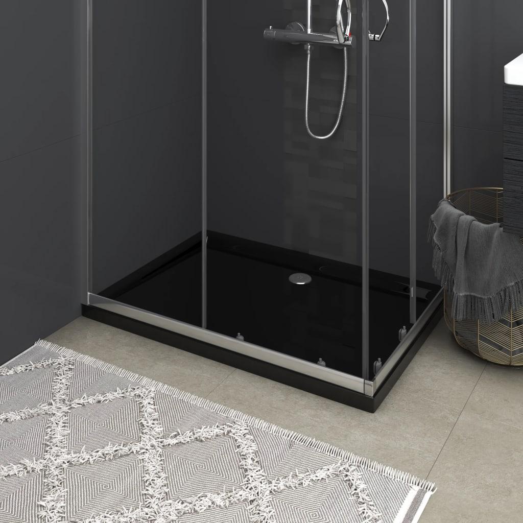 Rectangular ABS Shower Base Tray Black 31.5