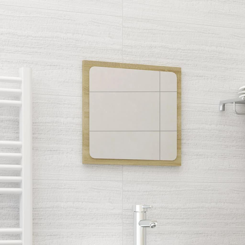 Bathroom Mirror Sonoma Oak 15.7