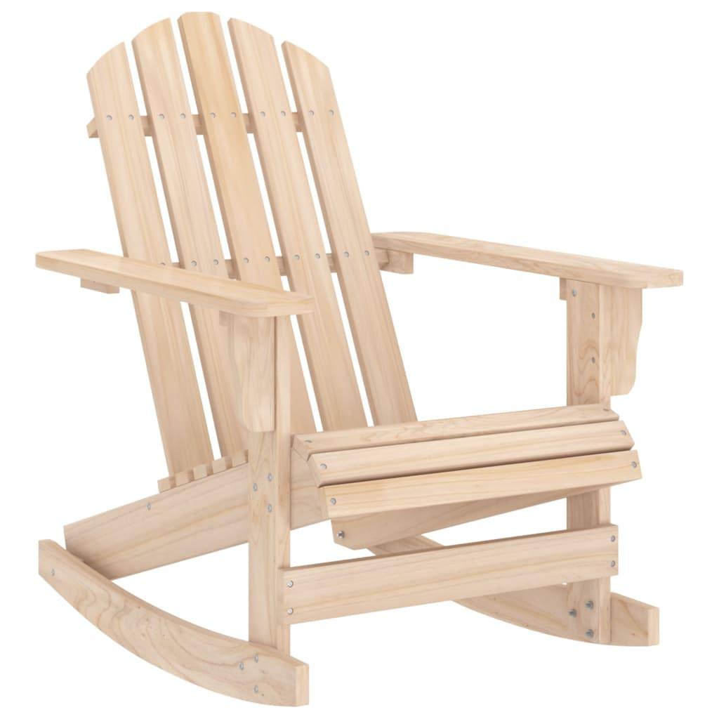 Patio Adirondack Rocking Chair Solid Fir Wood - vidaXL - 315882 - Set Shop and Smile