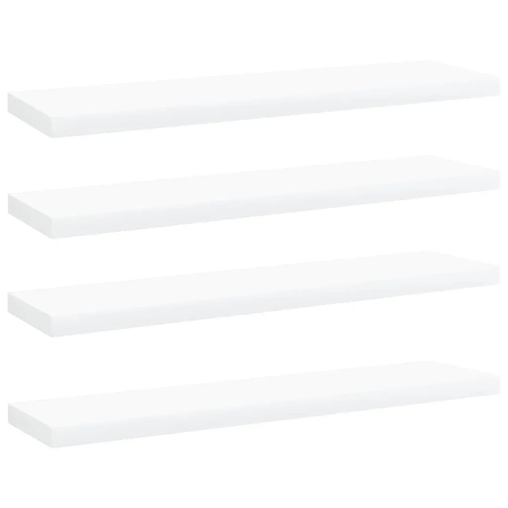 Bookshelf Boards 4 pcs White 15.7