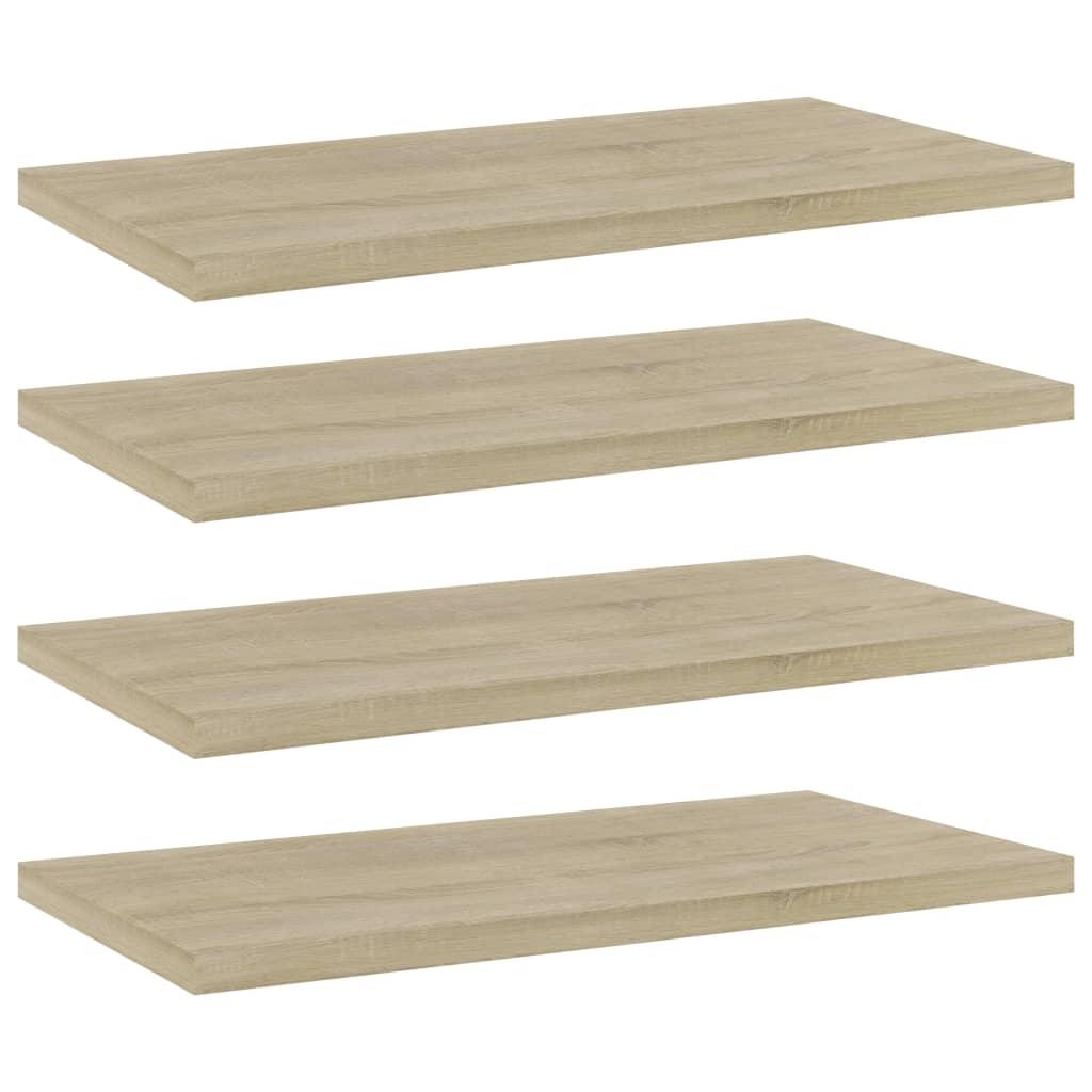 Bookshelf Boards 4 pcs Sonoma Oak 15.7"x7.9"x0.6" Engineered Wood - vidaXL - 805144 - Set Shop and Smile