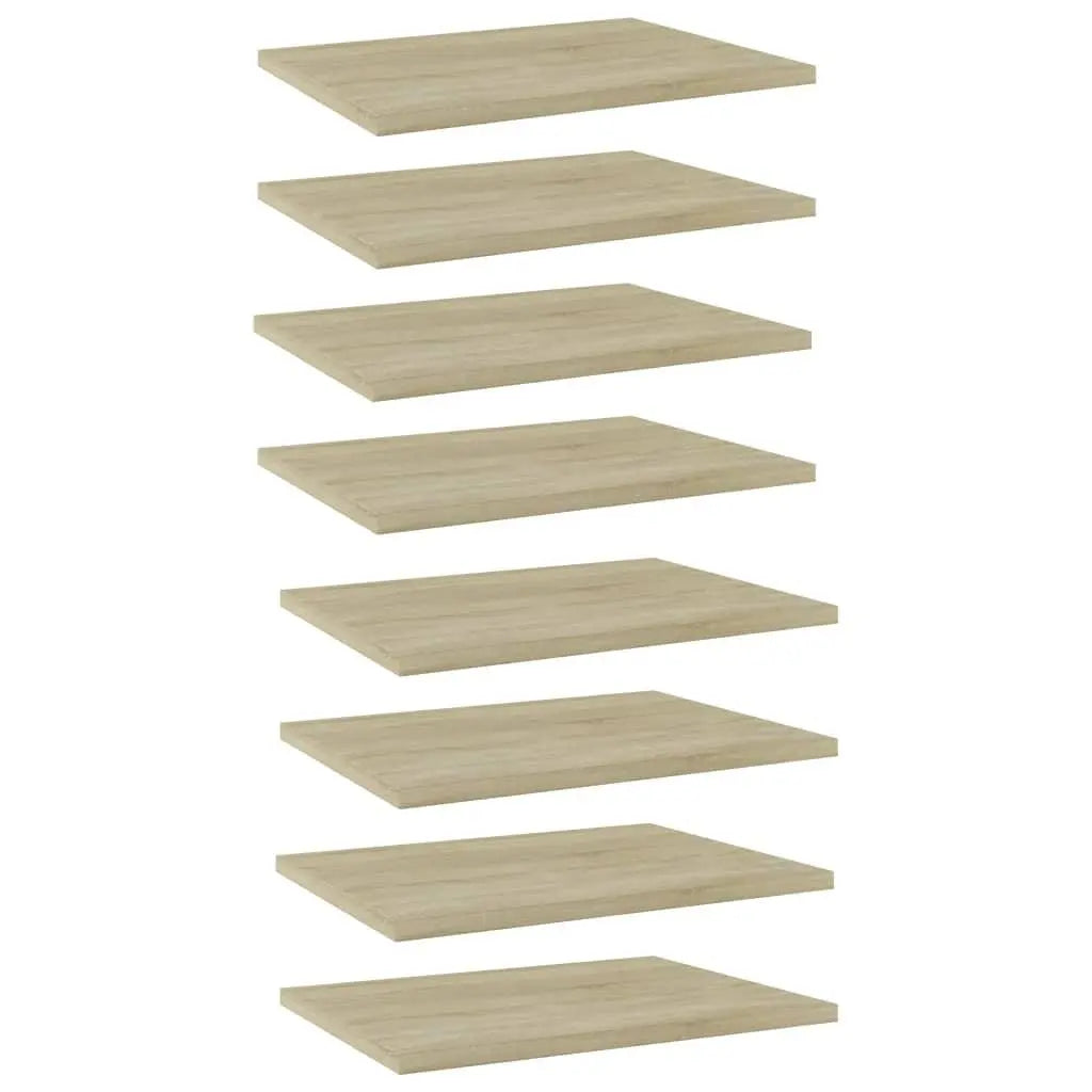 Bookshelf Boards 8 pcs Sonoma Oak 15.7