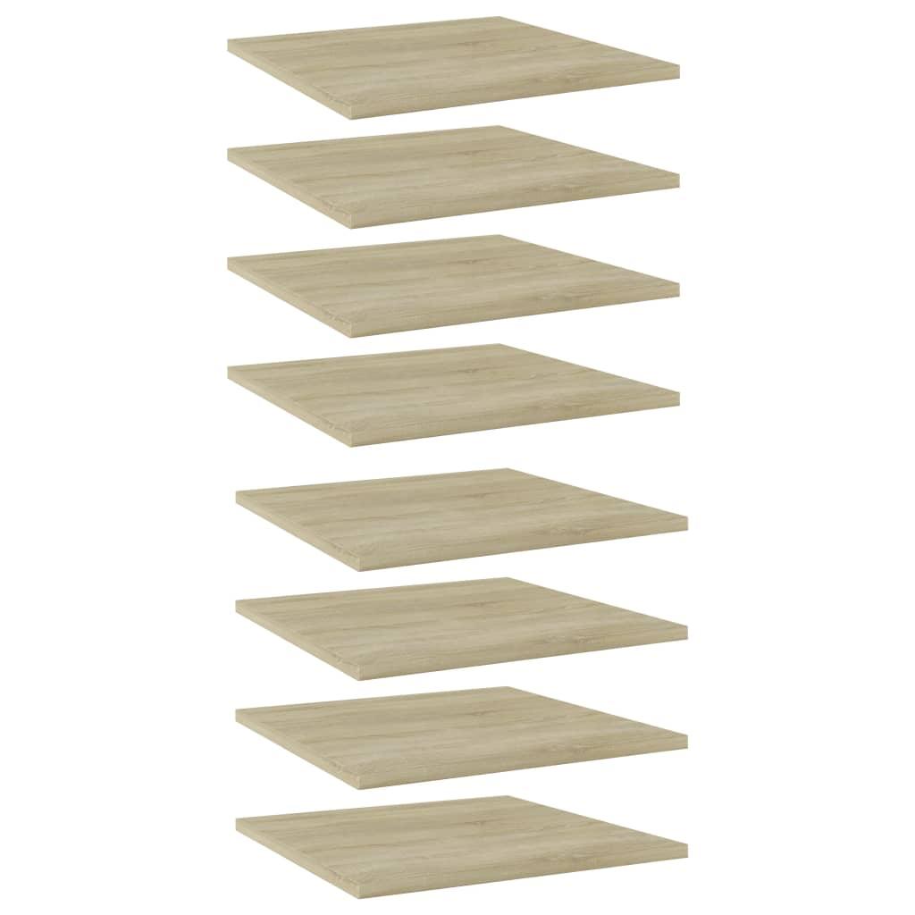 Bookshelf Boards 8 pcs Sonoma Oak 15.7"x15.7"x0.6" Engineered Wood - vidaXL - 805177 - Set Shop and Smile