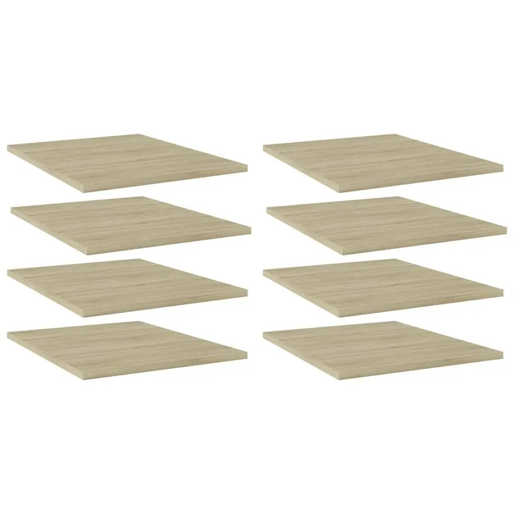 Bookshelf Boards 8 pcs Sonoma Oak 15.7