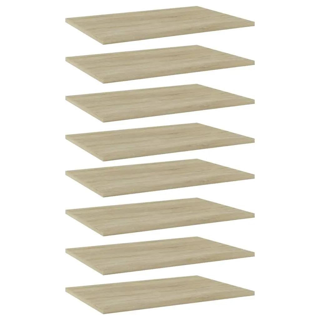 Bookshelf Boards 8 pcs Sonoma Oak 23.6