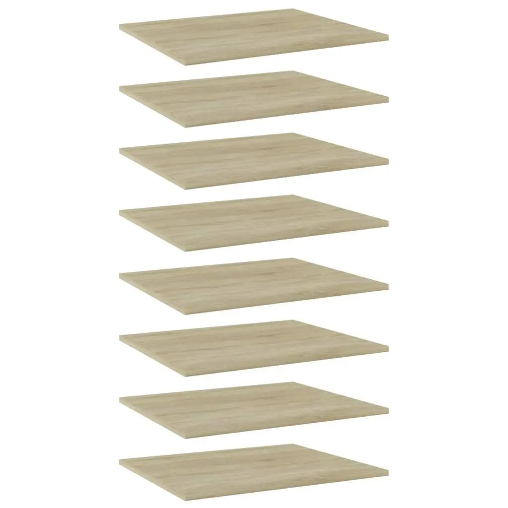 Bookshelf Boards 8 pcs Sonoma Oak 23.6