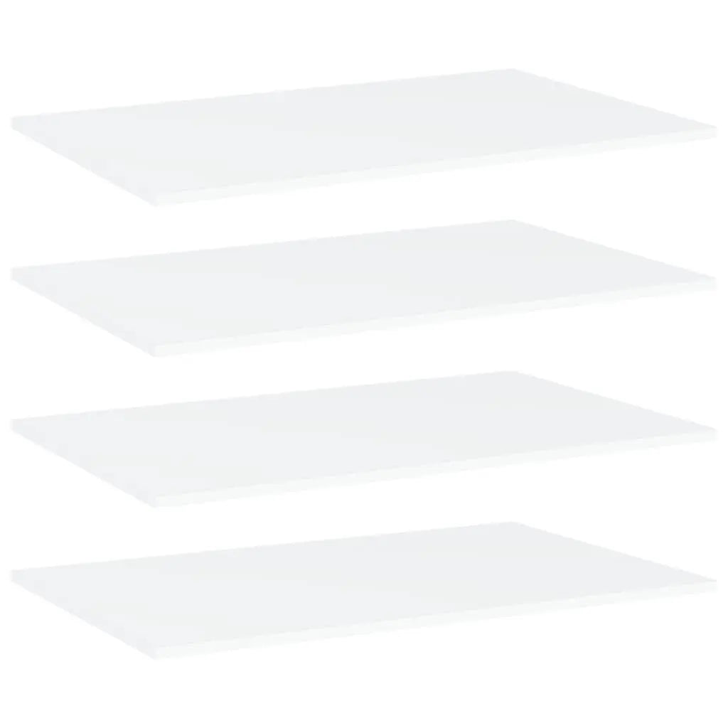 Bookshelf Boards 4 pcs White 31.5