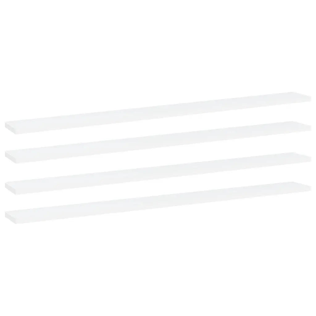 Bookshelf Boards 4 pcs White 39.4