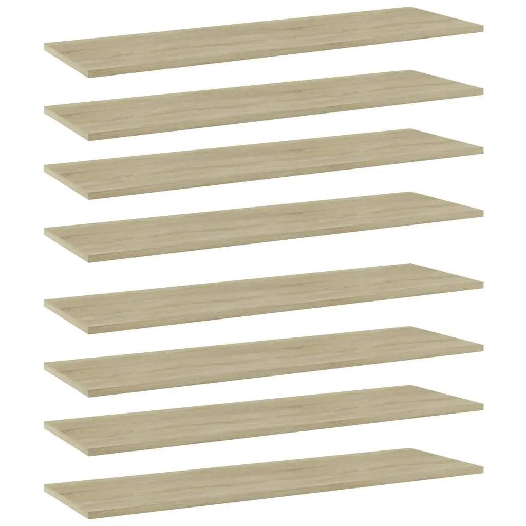 Bookshelf Boards 8 pcs Sonoma Oak 39.4