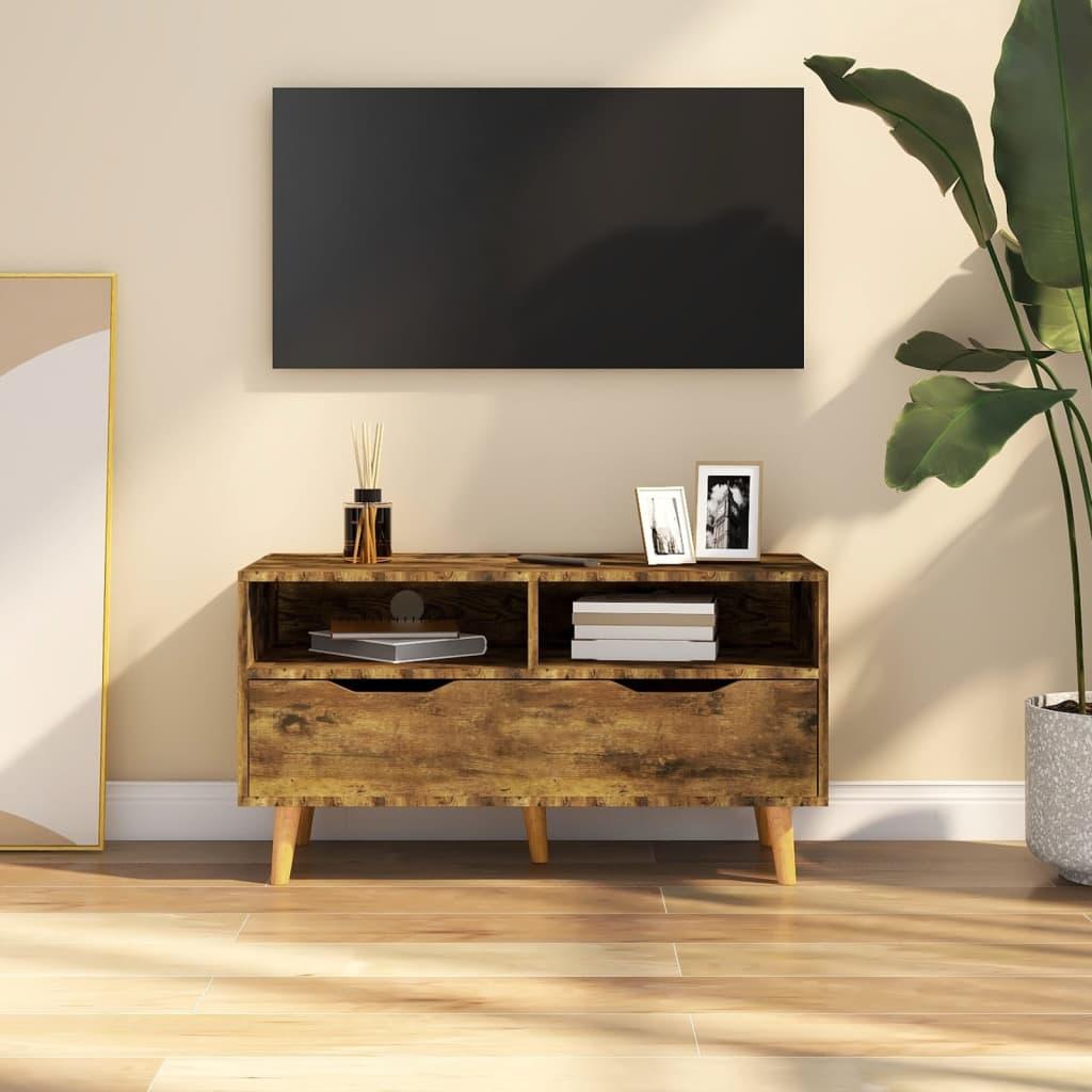 TV Cabinet Smoked Oak 35.4