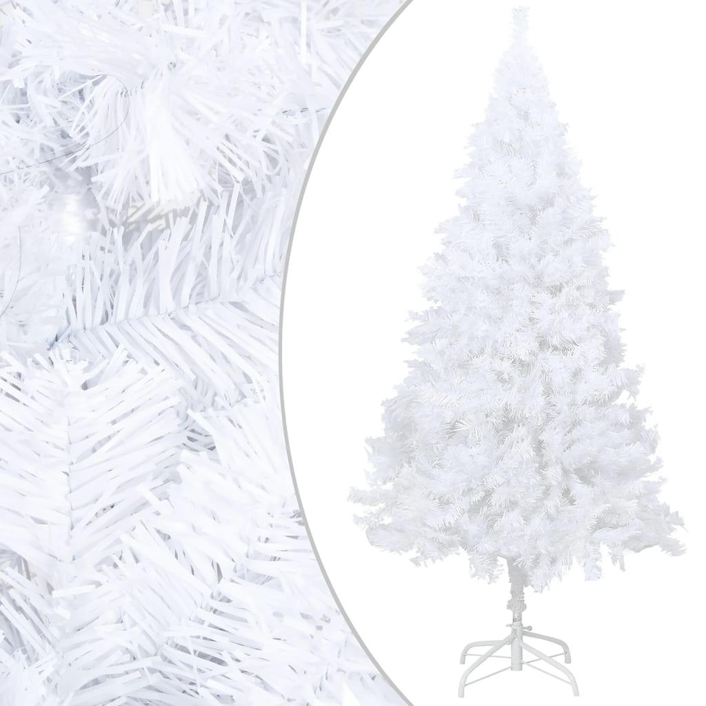 Artificial Christmas Tree with Thick Branches White 4 ft PVC