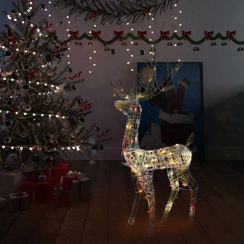 Acrylic Reindeer Christmas Decoration 140 LEDs 4 ft Colorful