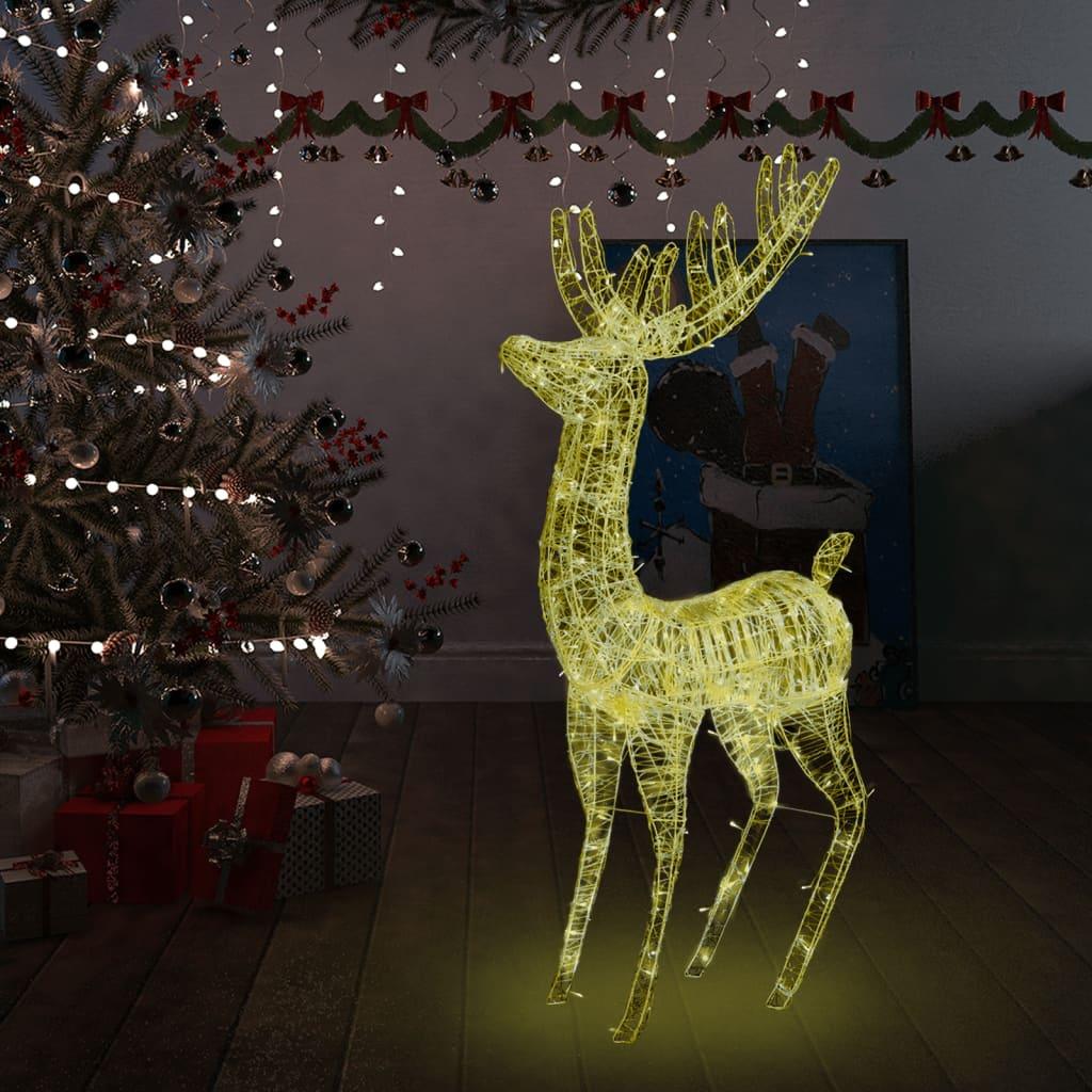 XXL Acrylic Christmas Reindeer 250 LED 6 ft Warm White