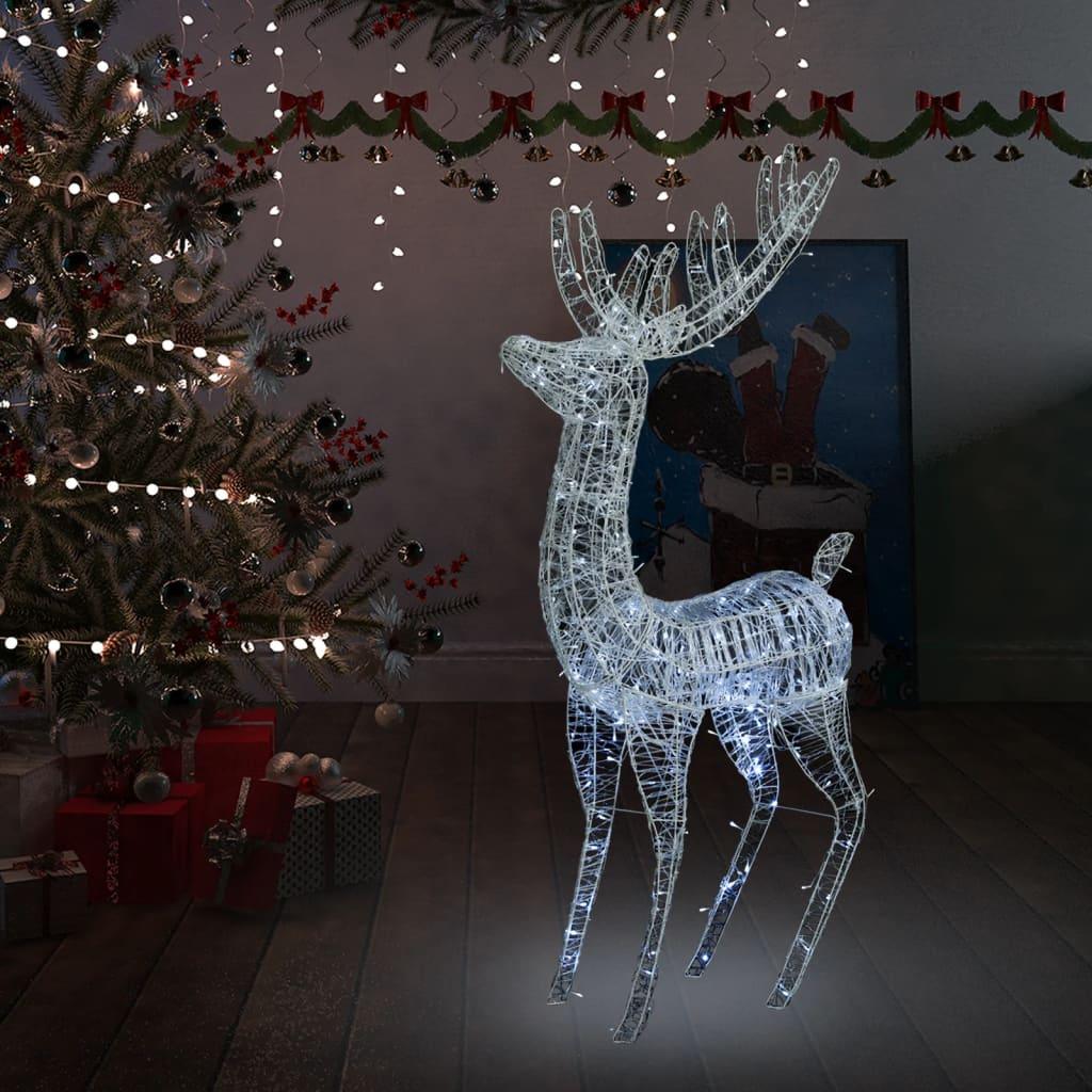 XXL Acrylic Christmas Reindeer 250 LED 6 ft Cold white
