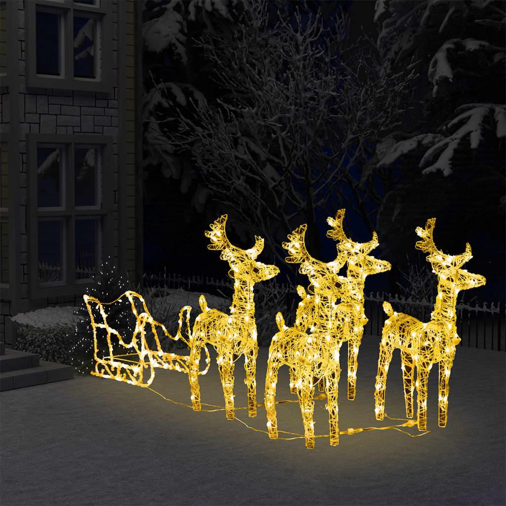 Reindeers & Sleigh Christmas Decoration 110.2