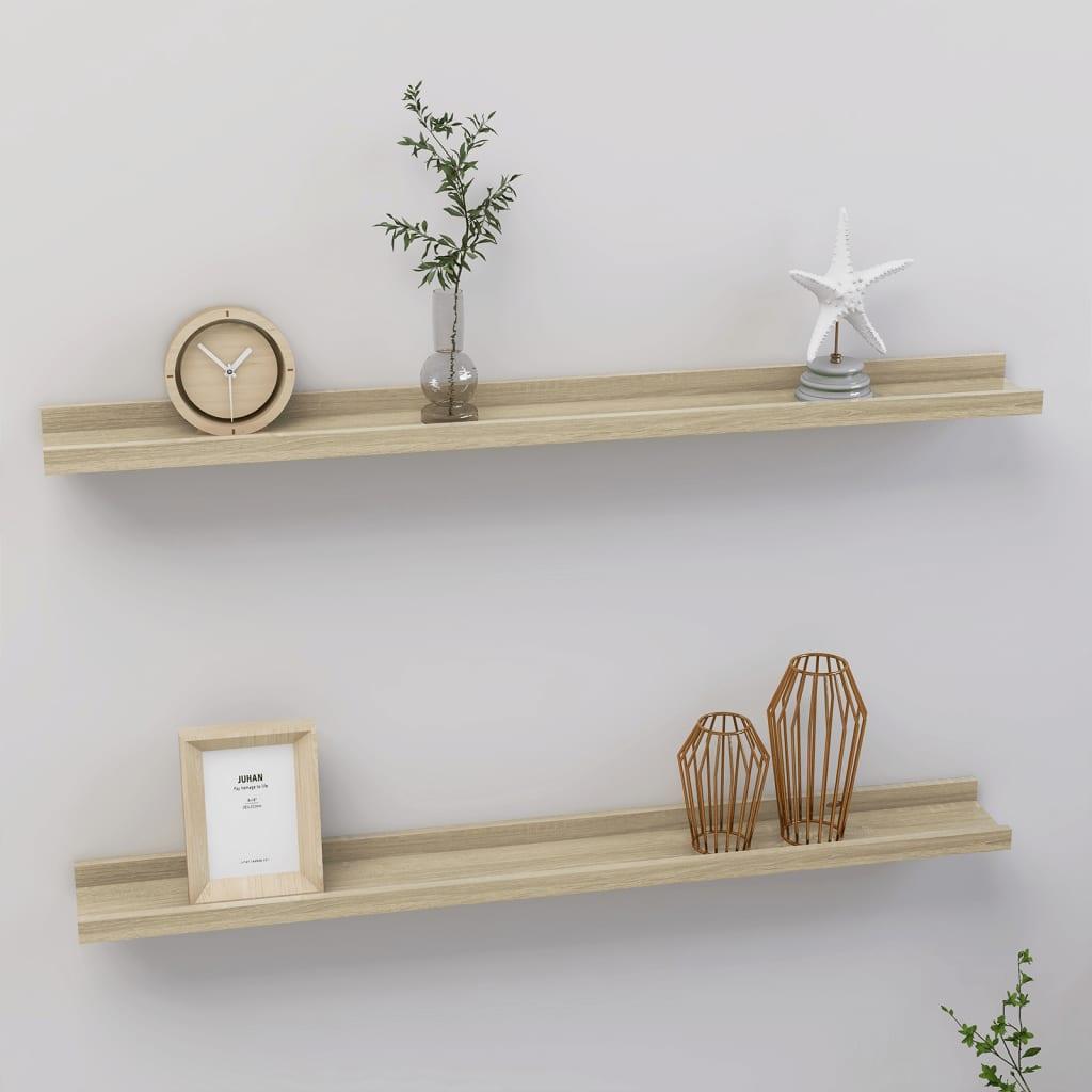 Wall Shelves 2 pcs Sonoma Oak 31.5